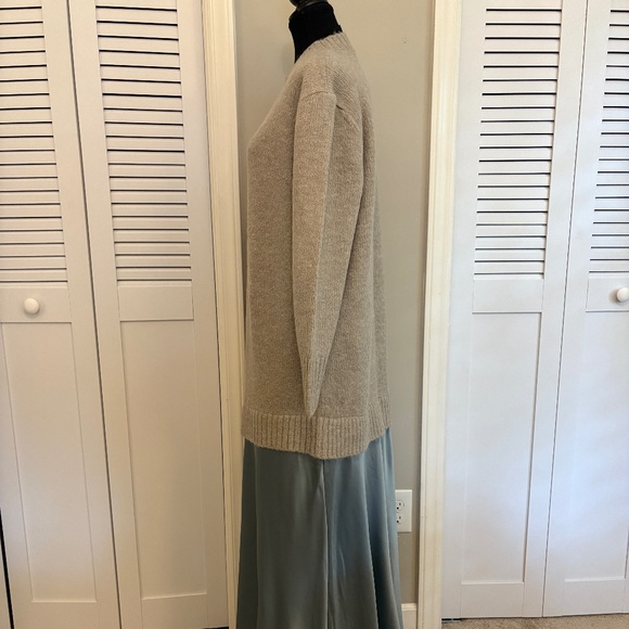 Anthropology Sweater and Skirt Combination Gray Sweater and Blue Skirt Small NWT - Picture 3 of 10